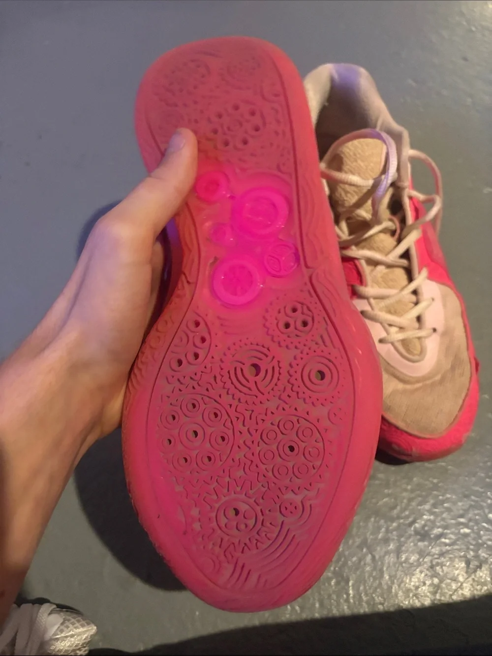 Nike Kids Athletic Sneakers in Pink and White